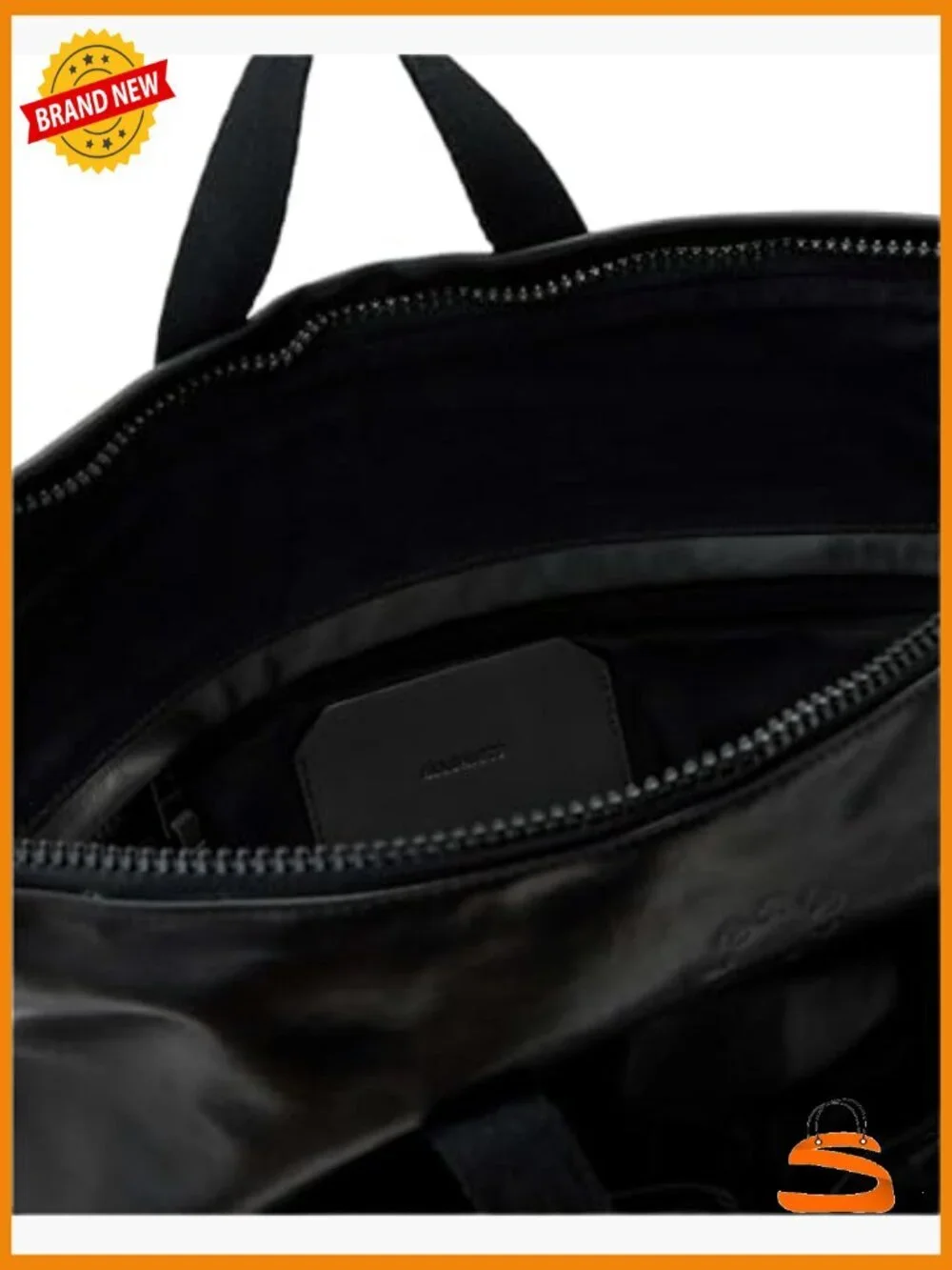 Leather Backpack with Laptop Compartment Adjustable Straps Commuter Travel